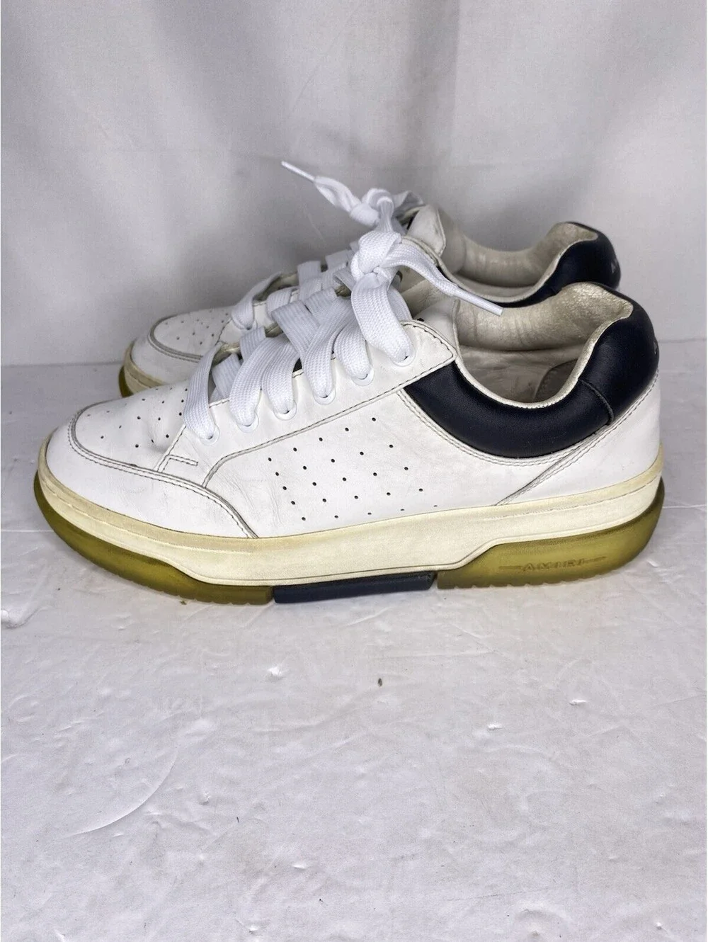 Amiri Stadium Low Sneakers White/Black Size 43 Replacement Laces